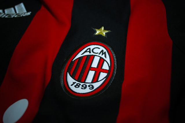 Official Logo on Milan's Jersey