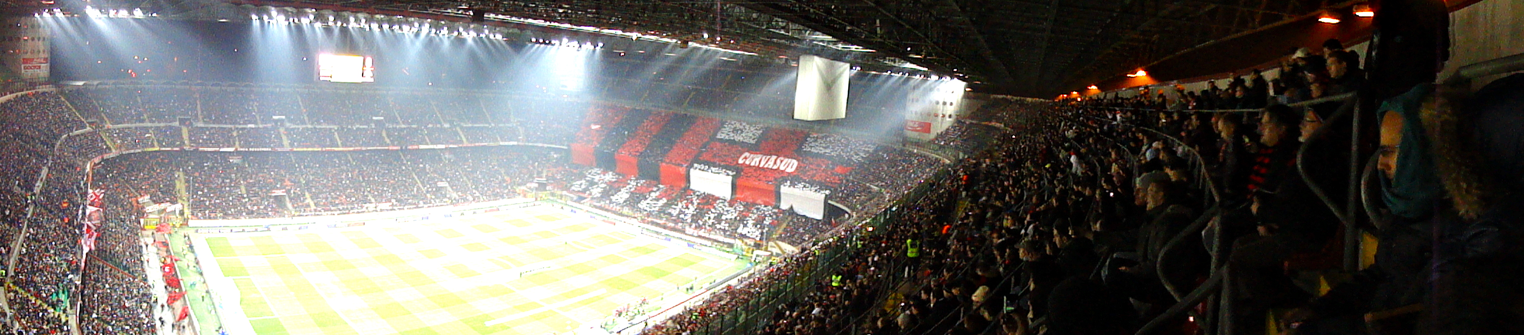 San Siro Stadium loaded with Milan fans